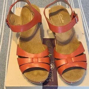 Clark's womens ledella trail heeled sandals